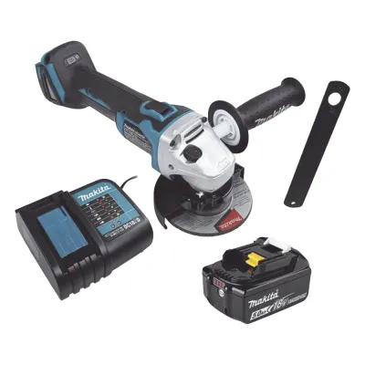 Mini esmeril Inalámbrico de 4-1/2 " 8.500 rpm, Incluye 1 bat. li-ion 18v/5.0 a.h y Cargador