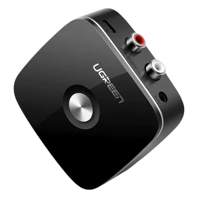 Receptor de Audio Bluetooth 5.0 a RCA o Auxiliar 3.5mm / Tecnología EDR / Reconexión Automática / Hasta 10 m / Ideal para Conectar Celulares, o Tabletas hacia alguna Bocina o Sistema de Audio