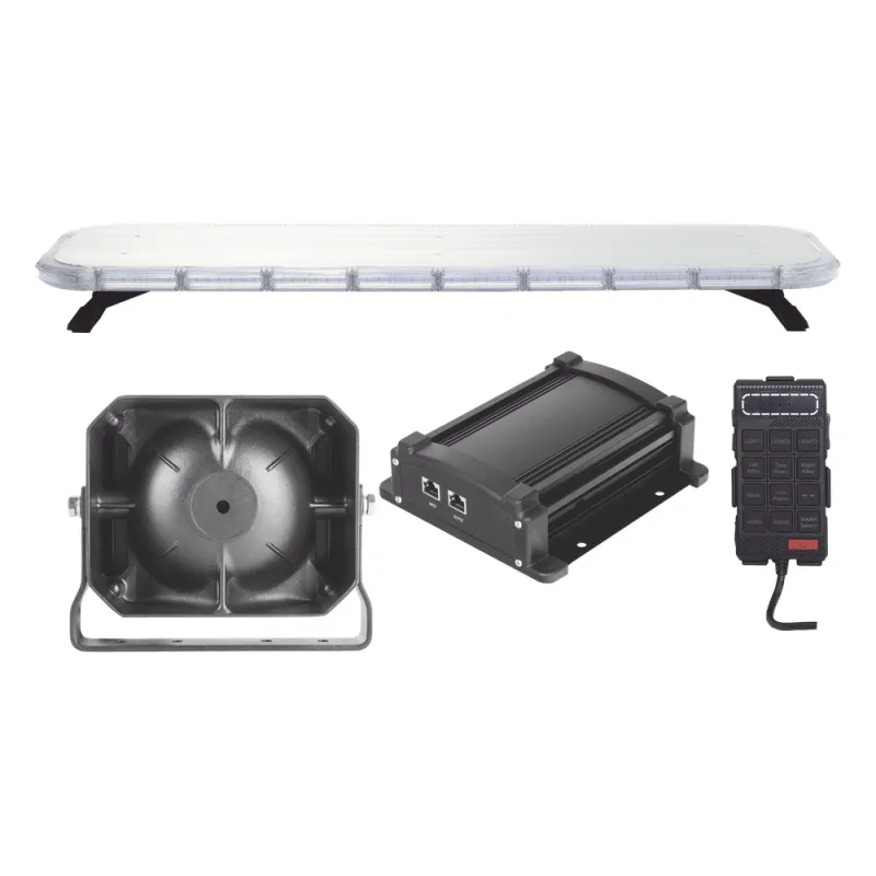 Kit básico para equipamiento de unidades de Seguridad Pública con Sirena Mono-mando