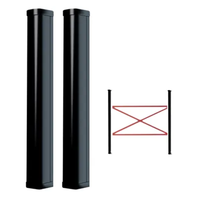 Detector Fotoeléctrico de 100 cm de Altura / Tipo Cortina para Detección Perimetral / Baterías de respaldo / Cobertura de 100 metros en exterior / Alimentación a 110/220VAC / 100 cm de Alto