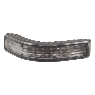 Luz Auxiliar Esquinera 12 LED, Ambar/Blanco, Lente Transparente