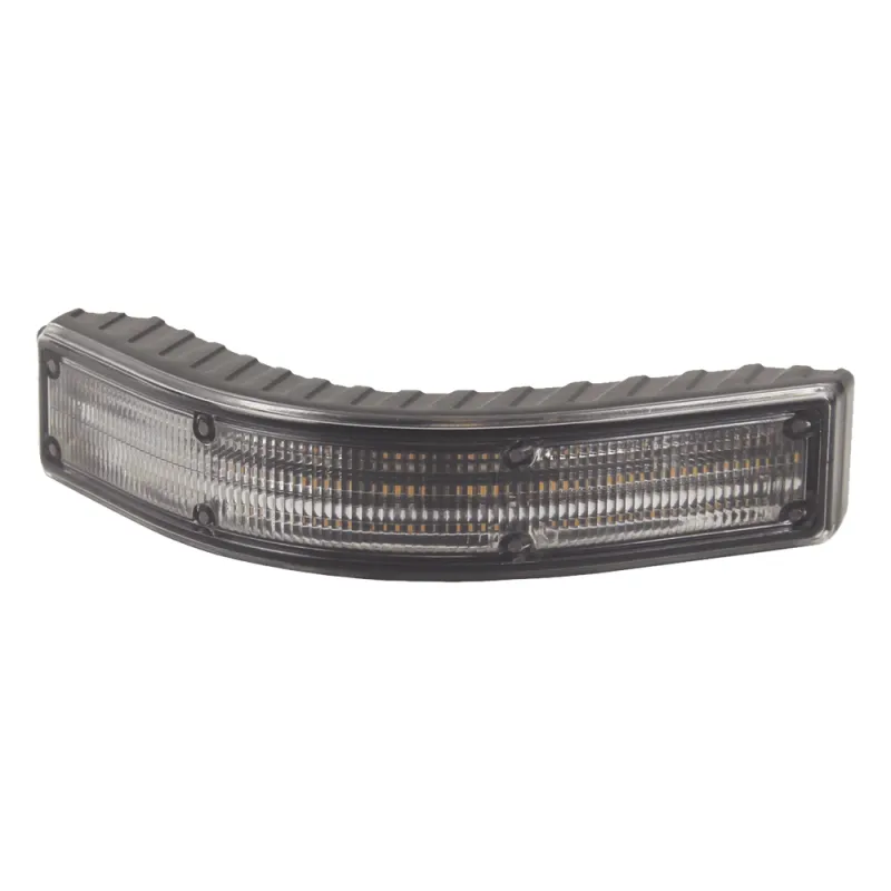 Luz Auxiliar Esquinera 12 LED, Ambar/Blanco, Lente Transparente