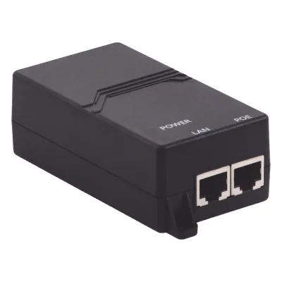 Inyector PoE Pasivo 48vcc Gigabit para APs Grandstream hasta 24W GWN7605, GWN7605LR, GWN7615, GWN7630, GWN7630LR, GWN7660, GWN7660LR y GWN7664.
