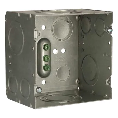 Caja Cuadrada 4- 11/16" x 4 11/16"/ Profundidad de 3-1/4"/ 2 Entradas 1", 1 1/4", 1 1/2", 2", 2 Entradas 1"-1 1/4", 2 Entradas 3/4 "- 1", 4 Entradas 1/2" - 3/4", 2 Entradas 1/2".