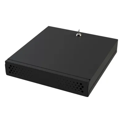 Gabinete Metálico de Seguridad para DVR/NVR, Ancho 396 mm x 78 mm de Alto x