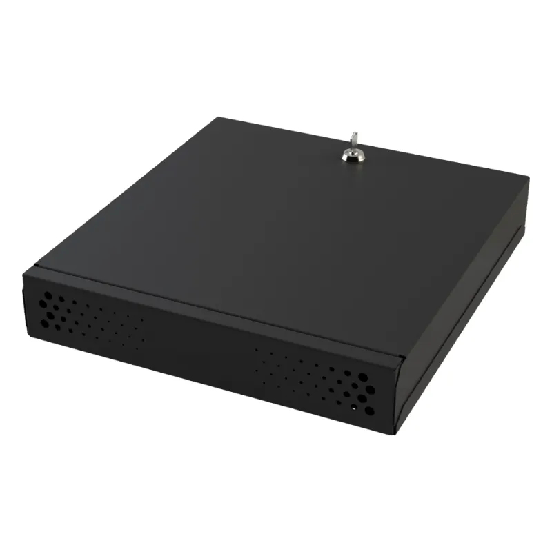 Gabinete Metálico de Seguridad para DVR/NVR, Ancho 396 mm x 78 mm de Alto x