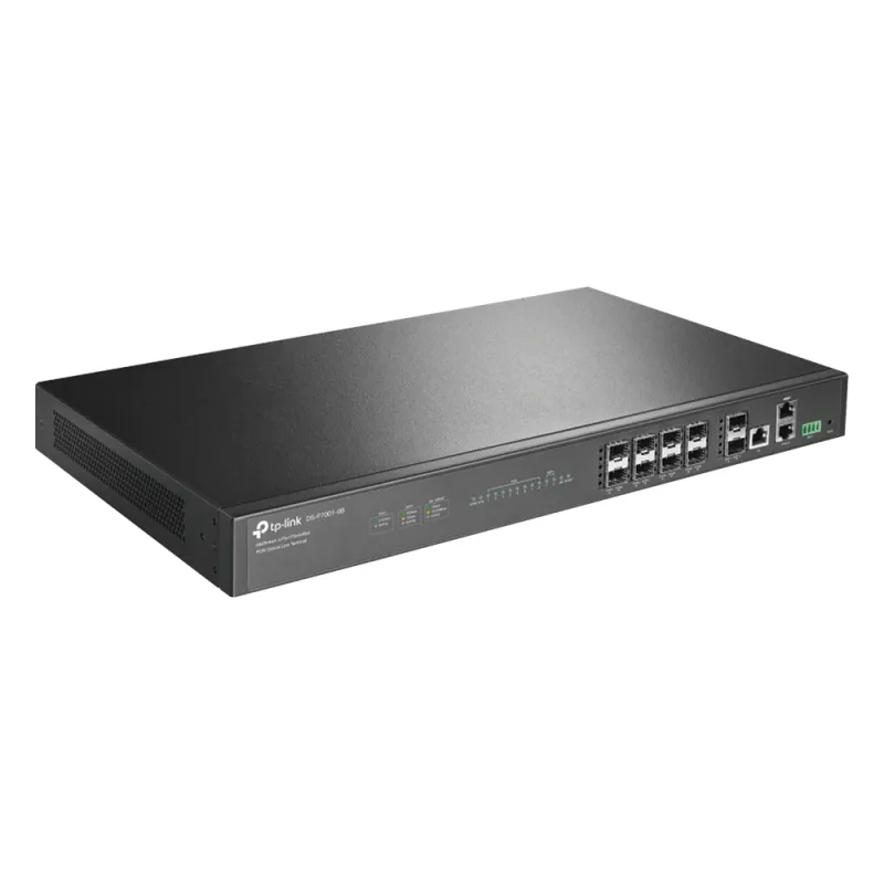 Deltra Stream - OLT de 8 Puertos GPON / Conexión Hasta 1,024 ONUs / 1 Puerto Gigabit RJ45 Uplink / 2 Puertos SFP+ 10GbE Uplink / Fuentes Redundantes AC-AC (incluidas) / Administración desde la Nube Sin Costo (DPMS)