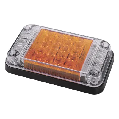 Luz de Advertencia de 7X4", Color Ámbar, Con Luces de Trabajo, Ideal para Ambulancias