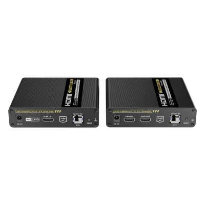 Kit Extensor HDMI por FIBRA ÓPTICA 10G a 40 Km | Resolución 4K@60Hz | Monomodo (SMF) | IPCOLOR PIXEL | Cero Latencia | Sin Comprimir | S/PDIF / ARC / RS-232 | Salida Loop | Transceptores Ópticos (GBIC) Incluidos | IR bidireccional.