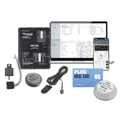 Kit de Localizador 4G LTE / Incluye MICROSIM25GPS + datos por 1 mes + 1 EPCOMGPSMENSUAL + RELAY + Botón SOS + BLUEPUCKMAGKIT