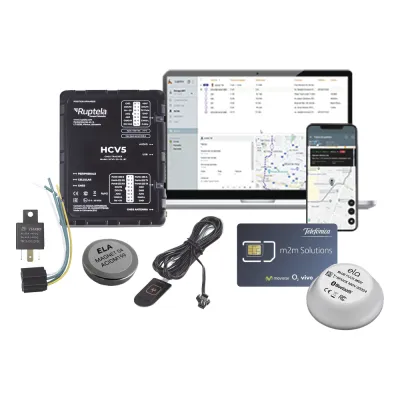 Kit de Localizador 4G LTE / 1 BLUEPUCKMAGKIT + 1 MICSIM25GPS y datos por 1 año + 1 EPCOMGPSMENSUAL + RELAY + Botón SOS