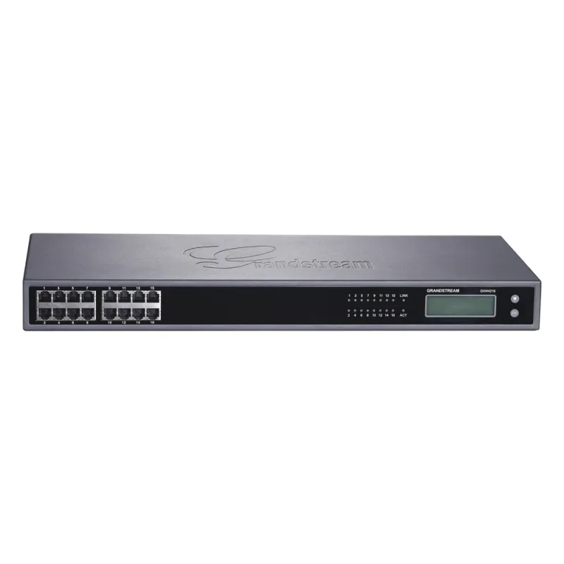 Gateway VoIP GrandStream ATA de 16 puertos FXS + 1 puerto TELCO de 50 pins, p/montaje en rack