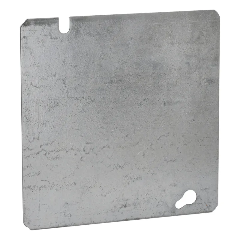 Tapa Cuadrada Ciega de Acero Galvanizado de 4 11/16".