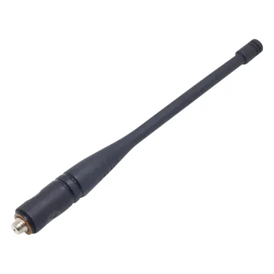 Antena UHF Helicoidal / 400-470 MHz / Ganancia 0 dBd (Unitaria) / Longitud 170 mm (6.7 in) / Conector Rosca Monopolo / Radios Motorola DEP550, DEP570, DEP550e, DEP570e, DGP8050, DGP8550, DGP8050e, DGP8550e