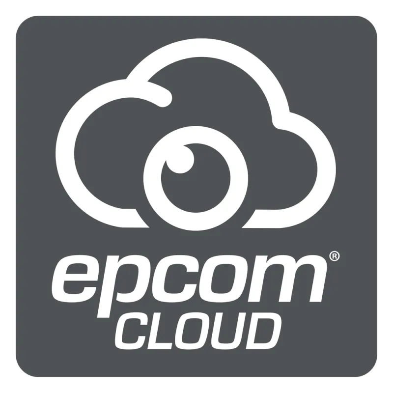 Suscripción Anual Epcom Cloud / Grabación en la nube para 1 canal de video a 4MP con 40 días de retención / Grabación por detección de movimiento