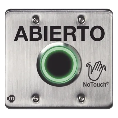 Interruptor IR NoTouch® de Acero Inoxidable, Salida Doble, ABIERTO