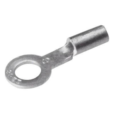 Zapata Terminal de Ojillo BURNDY para Tornillo de 1/4" (6 mm) y Calibre 12-10 AWG.