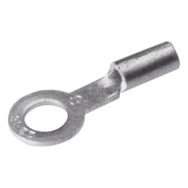 Zapata Terminal de Ojillo BURNDY para Tornillo de 1/4" (6 mm) y Calibre 12-10 AWG.