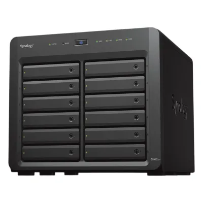 Servidor NAS Synology DiskStation DS3622xs+ | 12 Bahías | Intel Xeon 6 Núcleos | 16 GB DDR4 ECC | 10GbE RJ-45 | Expansión Hasta 36 Bahías | RAID F1, 0, 1, 5, 6, 10 | Caché NVMe SSD .