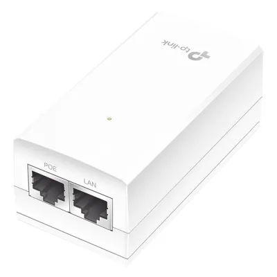 Inyector PoE Pasivo de 24V / 2 puerto 10/100/1000 Mbps / Plug and Play / Montaje en Pared