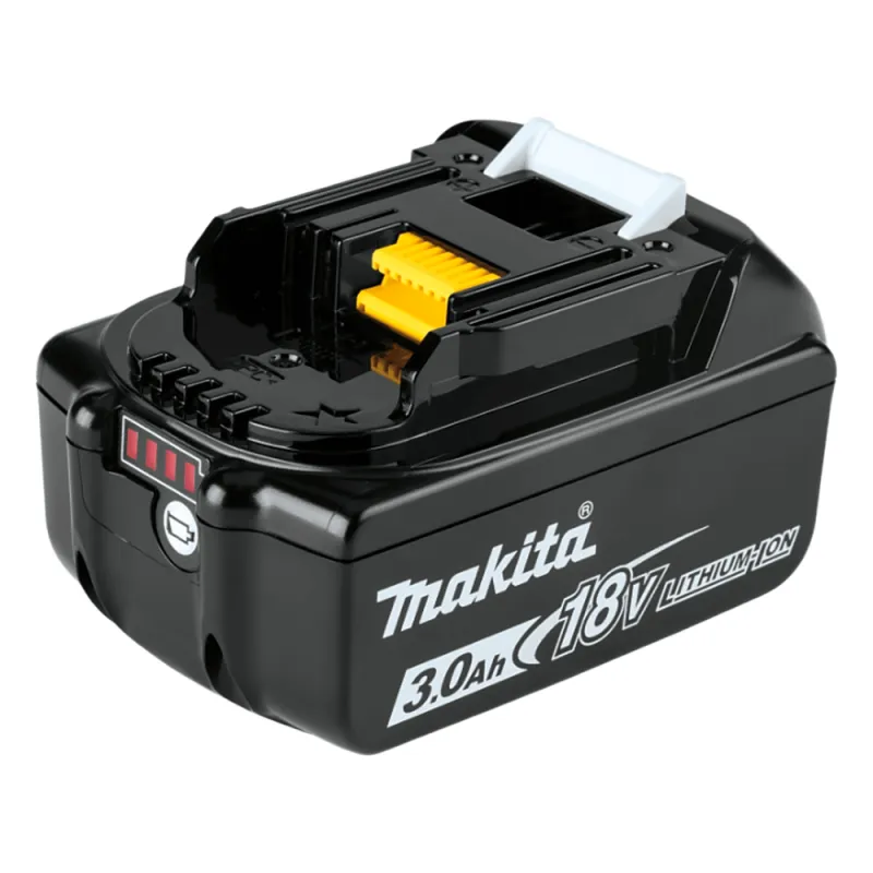 Batería LXT Litio-Ion de 18V 3 Ah, con led indicador de nivel de carga.