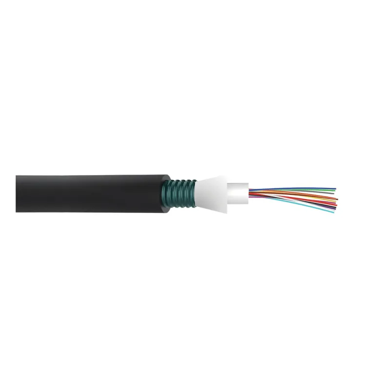 Cable de Fibra Óptica de 24 Hilos, Monomodo OS2, Interior/Exterior, Armada, Loose Tube 250um, OFCP (Plenum), Precio Por Metro