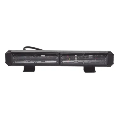 Barra de Luz de Advertencia, 2 Modulos de 6 LED, 11 Pulgadas Rojo / Azul
