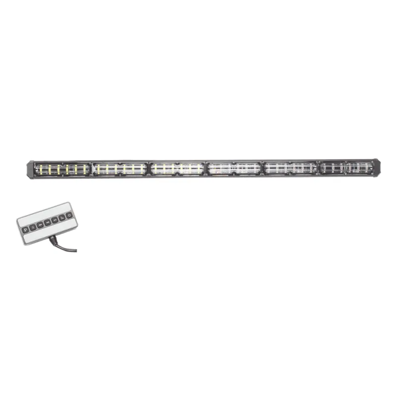 Barra de luz de advertencia de 6 Módulos de 6 LED, 30 Pulgadas, Ambar