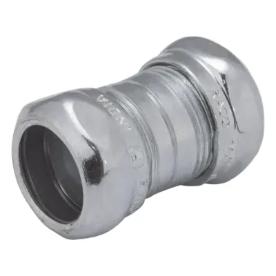 Cople Compresión de Acero Galvanizado para Pared Delgada de 1-1/2".
