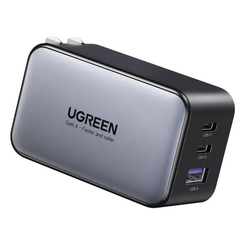 Cargador de 65W serie Nexode | 3 Puertos de Carga Rápida | 2 USB-C | 1 USB-A | Tecnología GaN II | Power Delivery 3.0 | Quick Charge 4.0 | Chip Confiable y Carga Inteligente | Optimiza la Experiencia de Carga | Carcasa Ignifuga