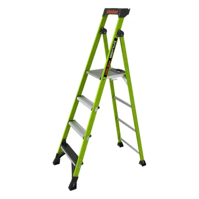 Escalera de Aluminio + Fibra de Vidrio de 1.8m con Soporte para Herramienta. !La Más Liviana del Mundo! (SKU:15406-001)