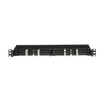 Panel de Distribución de Fibra Óptica, Acepta 18 Cassettes HD Flex en 4 Espacios, Hasta 144 Fibras, 1 UR