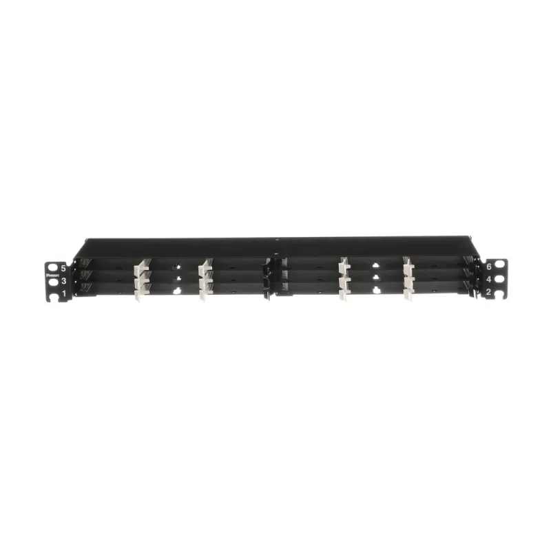 Panel de Distribución de Fibra Óptica, Acepta 18 Cassettes HD Flex en 4 Espacios, Hasta 144 Fibras, 1 UR