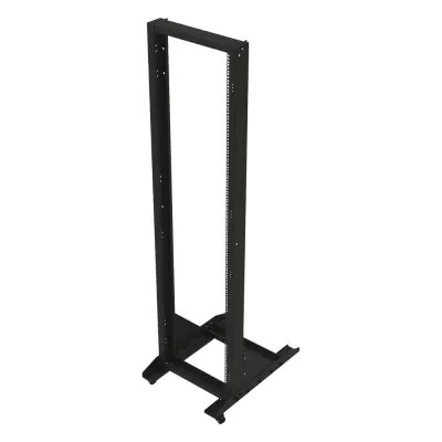 Rack Móvil de Acero de 2 Postes, 45 UR, Incluye 4 Ruedas Uso Rudo.