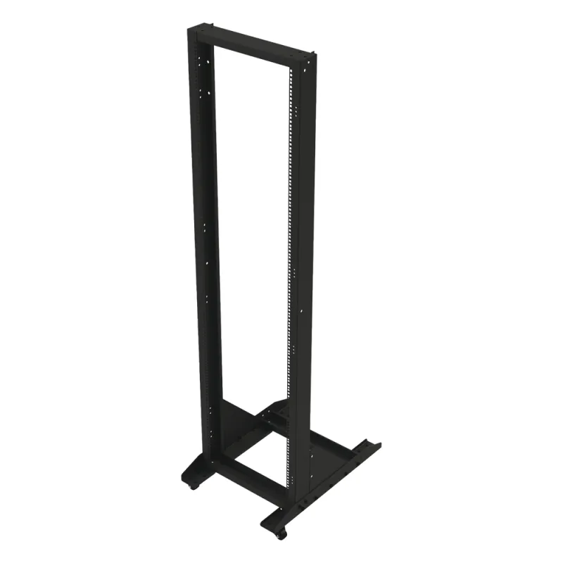 Rack Móvil de Acero de 2 Postes, 45 UR, Incluye 4 Ruedas Uso Rudo.