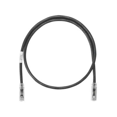 Cable de Parcheo NetKey UTP Categoría 6, con Plug Modular en Cada Extremo - 0.3 Metros (1 Pie) - Negro