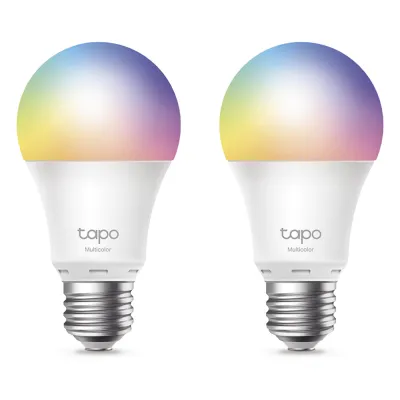 KIT 2 Focos Smart Wi-Fi Multicolor / A60 E27 / 8.3 W 806 Lúmenes / 220-240 V / 2.4 GHz / Control por Voz Alexa-Google / 8.7 W