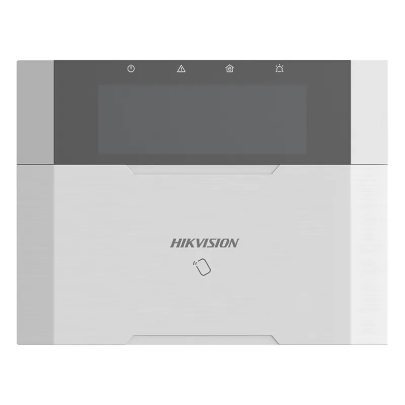 (AX HYBRID PRO) Teclado Compatible con el Panel Hybrid Pro Hikvision DS-PHA64-LP y DS-PHA64-LP(B) / Pantalla LCD / 2 zonas cableadas / 1 salida de alarma / 64 Llaveros
