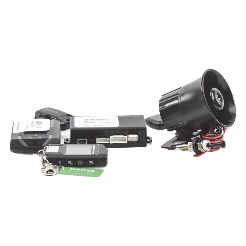 (MONITOREO en APP) Kit de Alarma Vehicular Profesional de 2 vías y control LCD con modulo CM2500 Incluye GPS X1-MAX LTE