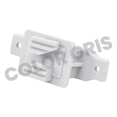 Aislador de Paso Gris Reforzado para Cercos Eléctricos / Aislamiento hasta 18 kV / Resistente a Clima Extremo / Polipropileno y Policarbonato