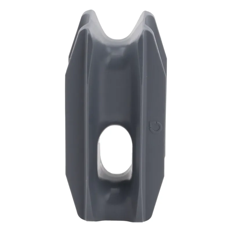 Aislador de Esquina Gris para Cercas Eléctricas / 18 kV / Anti UV / Resinas Vírgenes / Resistencia 7.5-10.2 kg / 66 mm x 31.6 mm