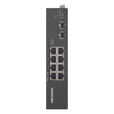 Switch Industrial No Administrable Gigabit / 6 Puertos Gigabit PoE+ (30 W) + 2 Puertos Gigabit PoE++ (60 W) / 2 Puertos SFP / 120 W Total / 48 a 57 VCD / Ideal para Proyectos / 300 Metros de Distancia
