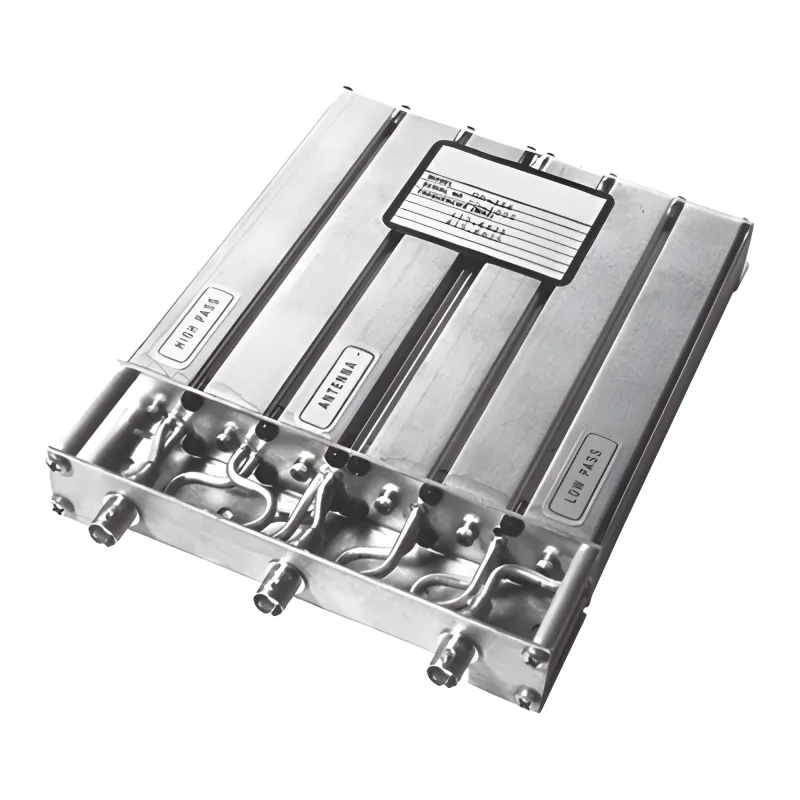 Duplexer Móvil para 406-440 MHz, 6 Cavidades, 5 a 10 MHz de Sep., 50 Watt, Conectores BNC Hembra.