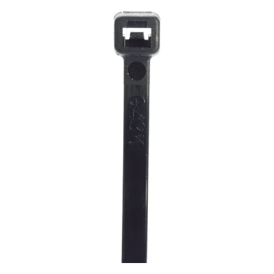 Cincho de Nylon 6.6 StrongHold™, 188mm largo x 4.8mm ancho, Color Negro, Exterior Resistente a Rayos UV, Paquete de 1000pz