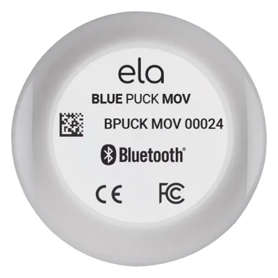 Sensor BLE de Movimiento y Vibración BLUEPUCK MOV — IP68, Acelerómetro 3 Ejes, Alcance 500m, Compatible Teltonika/Ruptela/TopFly