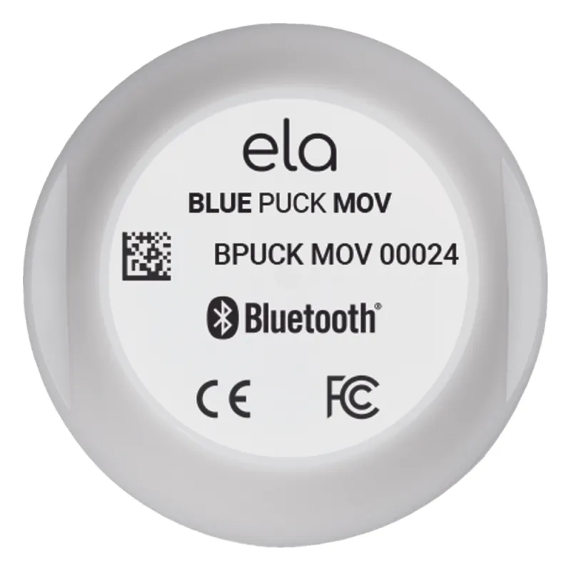 Sensor BLE de Movimiento y Vibración BLUEPUCK MOV — IP68, Acelerómetro 3 Ejes, Alcance 500m, Compatible Teltonika/Ruptela/TopFly