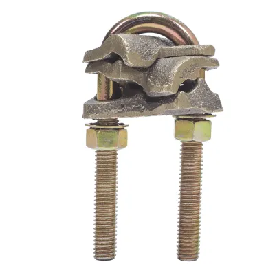 Conector X 2 Cables / Calibre 4-2/0 AWG / Bronce 100% / Unión Cruzada / Sin Soldadura / Baja Resistencia