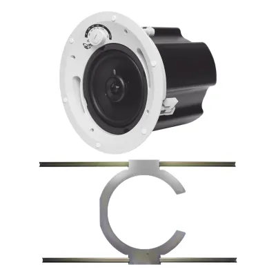 KIT de Bocina de Techo TruAudio de 6.5in CL70V6UL con Soporte de Acero Rígido para Techos Suspendidos