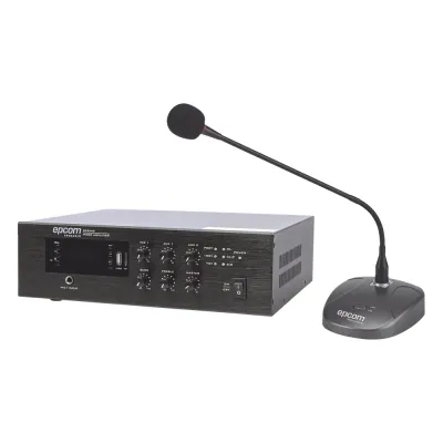 KIT de Amplificador de Audio de 240W Modelo SFB240 | más Micrófono de Escritorio Modelo SF621A