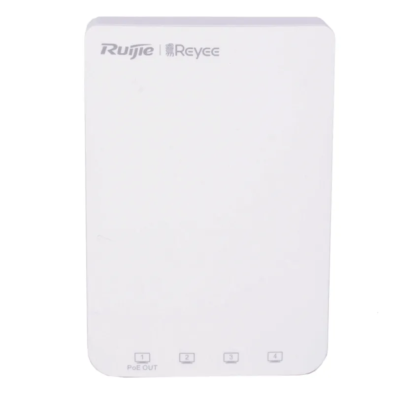 Punto de Acceso Wall Plate Wi-Fi 5 / 1267 Mbps Doble Banda / 802.11ac Wave 2 MU-MIMO 2x2 / 5 Puertos Gigabit / 1 Puerto PoE Out / Mesh / Beamforming / Gestión Cloud Gratuita